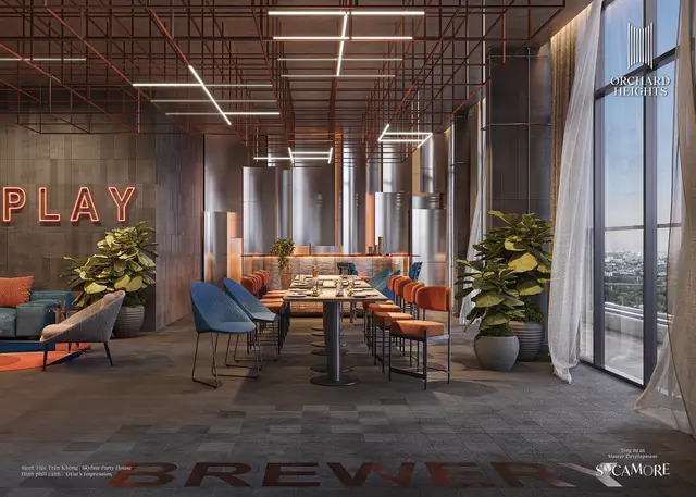 Skyline Party House, sảnh tiệc tầng 24
